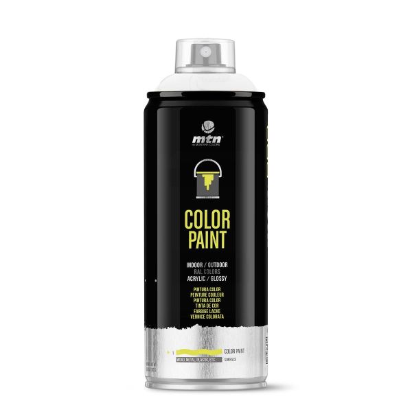 MTN WEPRO Acrylic spuitlak - zuiver wit - RAL 9010 - 400 ml