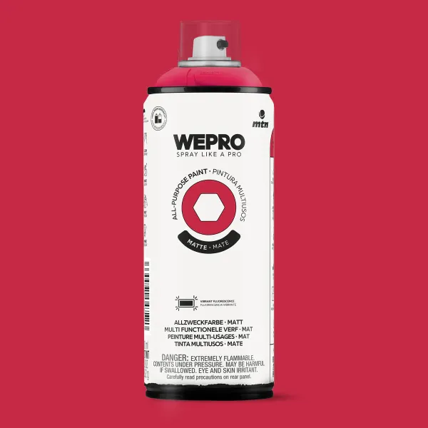 MTN WEPRO Universele spuitlak - fluor rood - mat - 400 ml