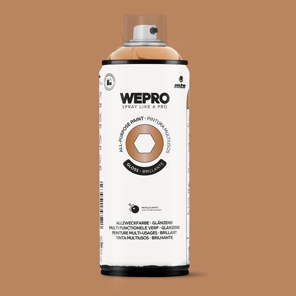 MTN WEPRO Universele spuitlak - koper - hoogglans - metallic - 400 ml