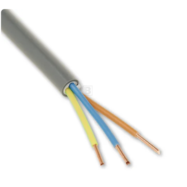 Installatiekabel - stroomkabel YMvK 3x2,5 mm² - prijs per meter