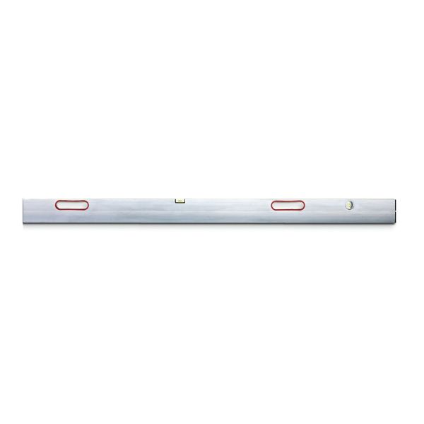 BMI Afreilat - Strijklat - 2000 mm - met libellen en handgreep - 100x18 mm - 689200RS