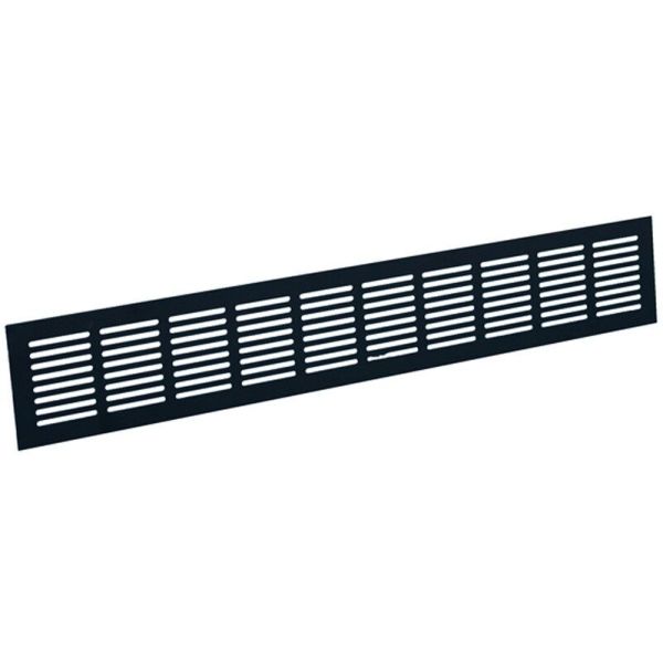 Nedco Plintrooster - 500x80 mm - aluminium zwart - 642.011.01