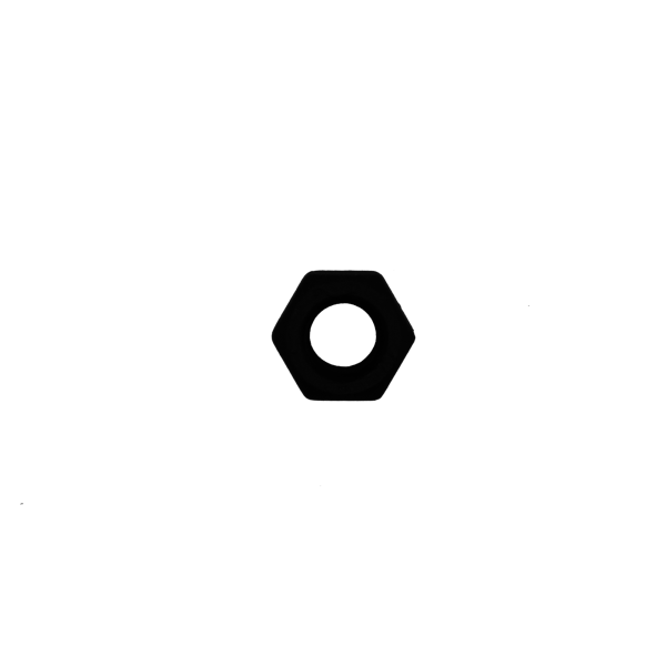 QlinQ Blackline Zeskantmoer DIN 934-8 - staal zwart gecoat