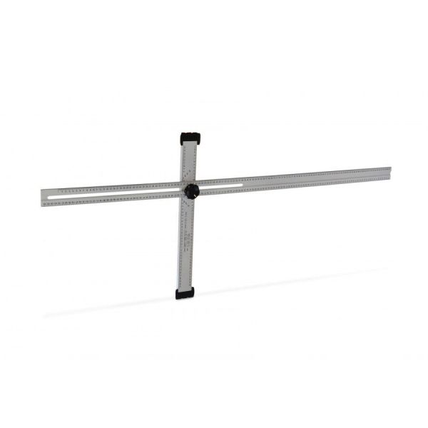 Edma Verstelbare T-liniaal - 1200 mm - aluminium