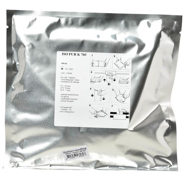 Hevu Tools Giethars navulling in mengzak - zwart - 400 ml
