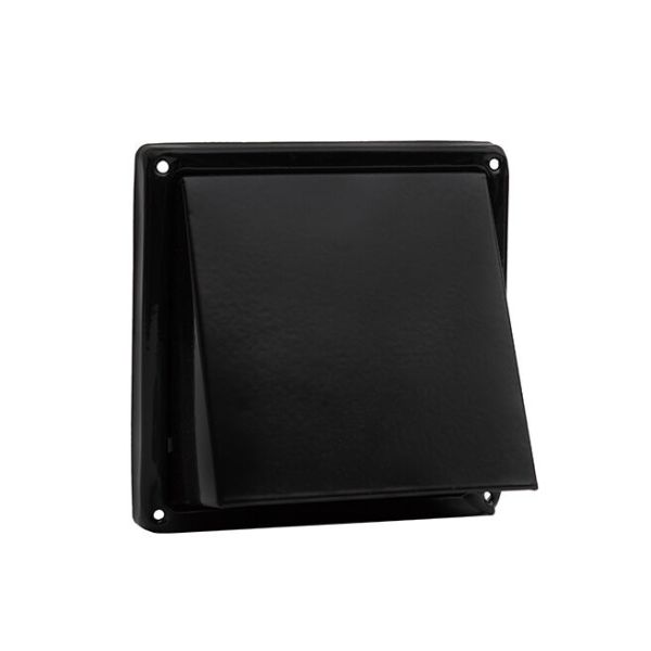Nedco RVS buitenrooster schuine kap - Ø125 mm - zwart - 626.029.01