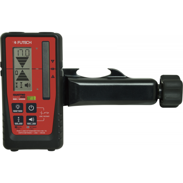 Futech QUATTRO MM Handontvanger tbv rotatie- en kruislijnlasers - 150.40.M
