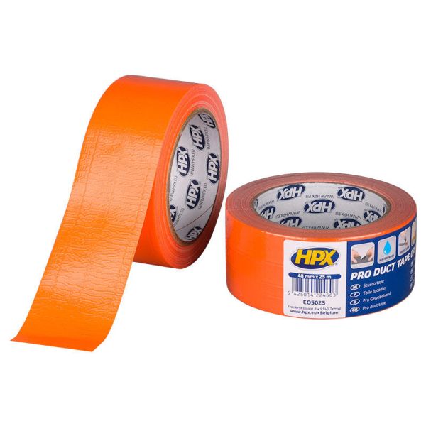 HPX Pro Duct tape - 48 mm x 25 meter - oranje - EO5025