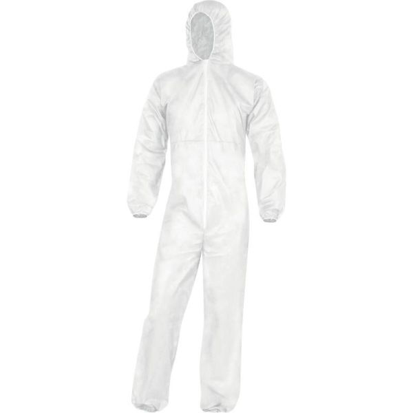 Delta Plus PO106 wegwerpoverall met kap - maat L - polypropyleen - PO106BCGT