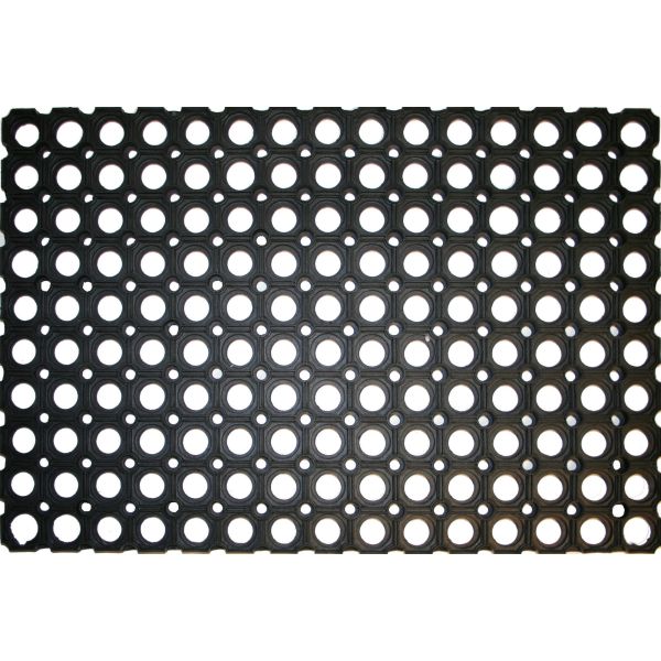 Benson 003152 Deurmat rubber ring - 40x60 cm - zwart