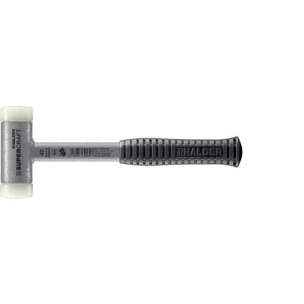 Halder Supercraft kunststof hamer terugslagvrij - Ø40 mm - nylon -  3377.040