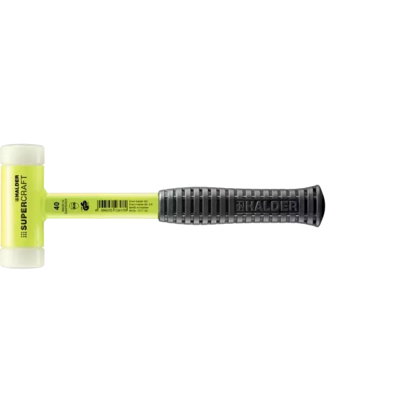 Halder Supercraft kunststof hamer terugslagvrij - Ø40 mm - nylon -  3377.140