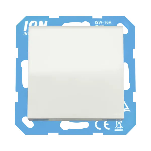 ION Wandcontactdoos RA met klapdeksel - IP44 - V1/J1 - mat Alpin Wit - 10.300.315