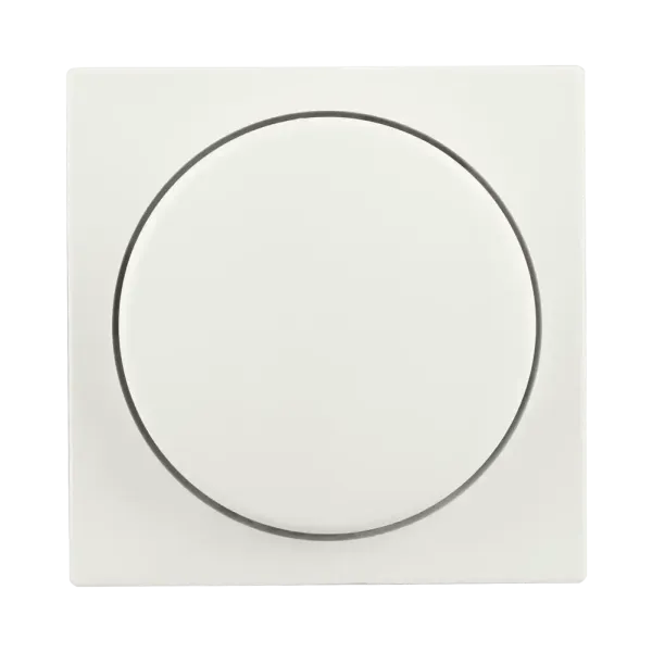 ION Centraalplaat dimmerknop enkelvoudig V1/J1 - glans Alpin Wit - 20.300.314