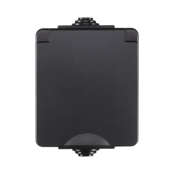 ION Opbouw wandcontactdoos IP55 - zwart - 55.200.070