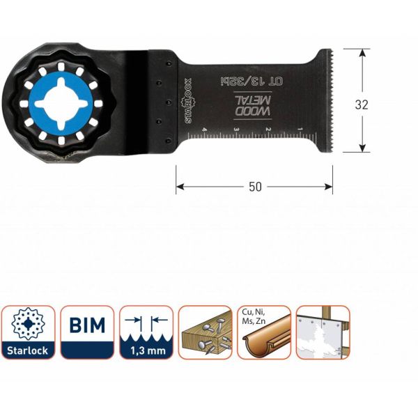 Rotec Invalzaagblad OT 13/32bi - starlock - metaal