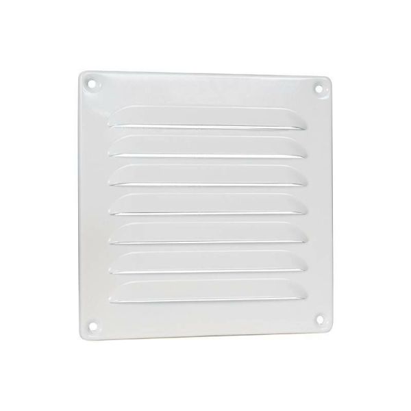Nedco Schoepenrooster 160x160 mm - aluminium wit - 629.003.00