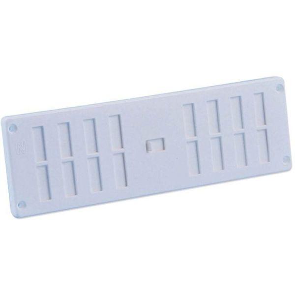 Nedco Afsluitbaar ventilatierooster 250x80 mm - kunststof wit - 636.010.00