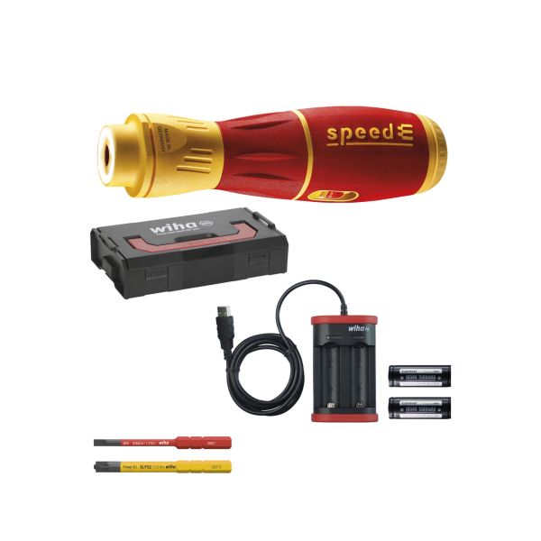 Wiha 591 E-schroevendraaier speedE&reg; II electric - 7-Delig in L-boxx - 44318