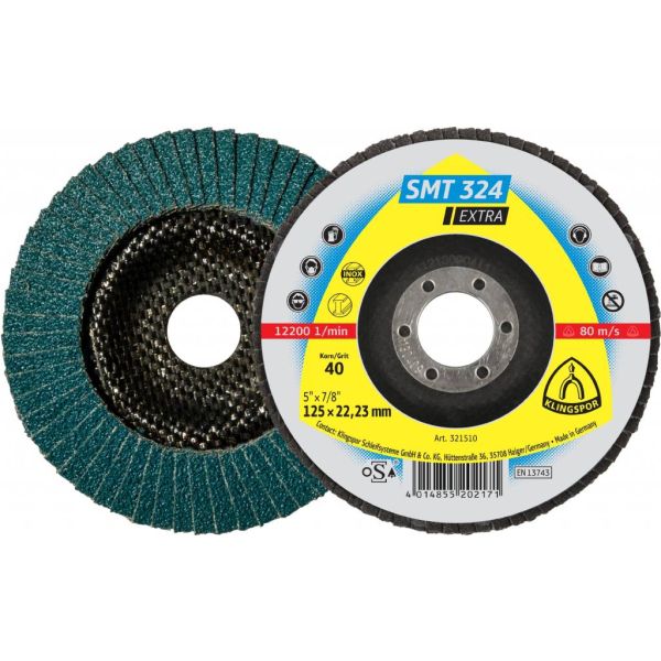 Klingspor SMT 324 extra Lamellenschijf - Ø115 x 22,23 mm - korrel 40