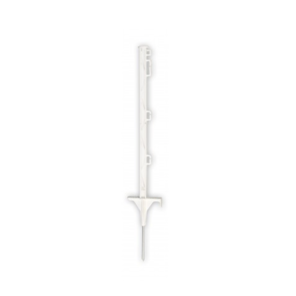 Koltec Afrastering paal - 70 cm - kunststof - wit - 162-80318