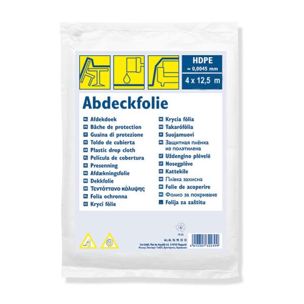 Color Expert Afdekfolie HDPE 0,005 mm - 4x12,5 meter - 96905010