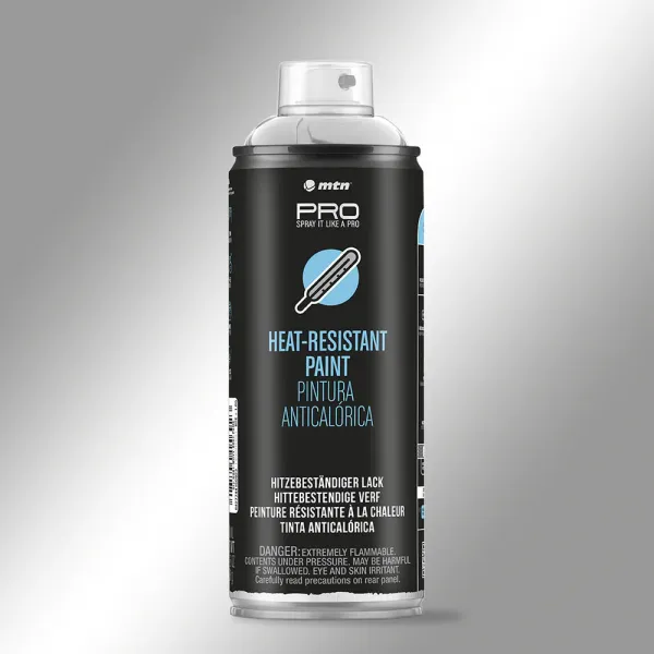 MTN WEPRO Hittebestendige spuitlak - zilver - 400 ml