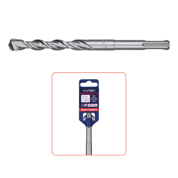 Hevu Tools 200 Hamerboor - SDS-plus - V-Breaker (2 snijder)