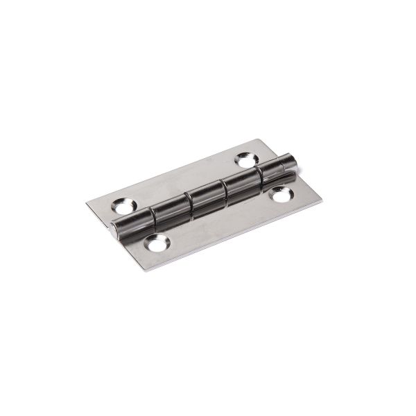 Dulimex Smalscharnier vaste RVS pen - rechte hoeken - RVS AISI 304