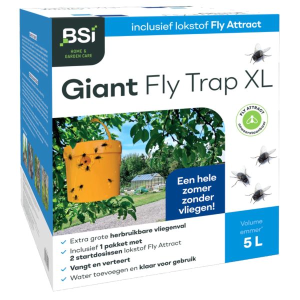 BSI Giant Fly Trap XL met Fly Attract vliegenlokstof 6 x 40 g - 64998