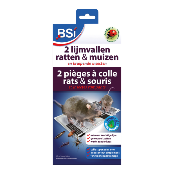 BSI Lijmval voor muizen & ratten - 2 stuks - 25329