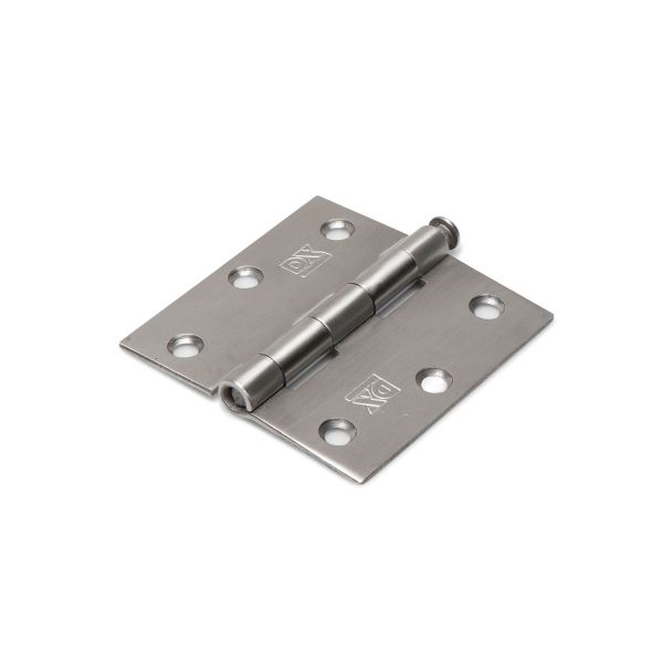 Dulimex Scharnier met losse pen - 76x76 mm - rechte hoeken - RVS geborsteld - H361-76763003