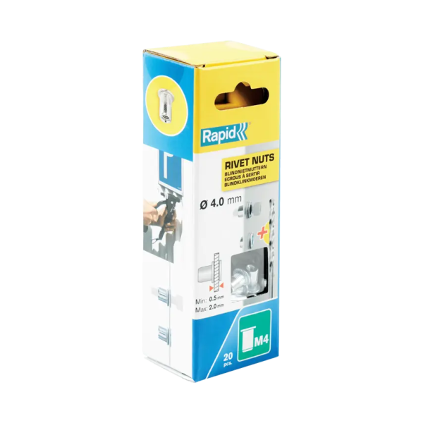 Rapid Blindklinkmoeren M4 - staal gegalvaniseerd - 20 stuks - 5000671