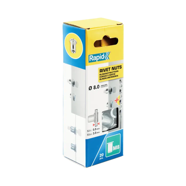 Rapid Blindklinkmoeren M8 - staal gegalvaniseerd - 20 stuks - 5001482