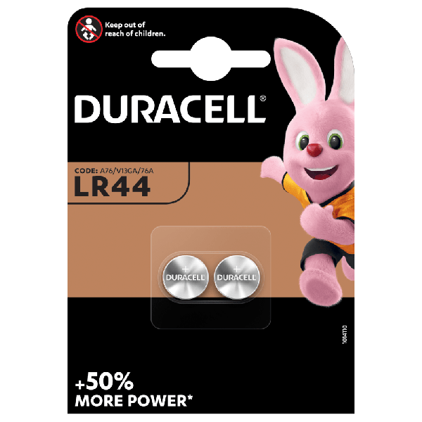 Duracell Alkaline LR44  - 1.5V - 2 stuks