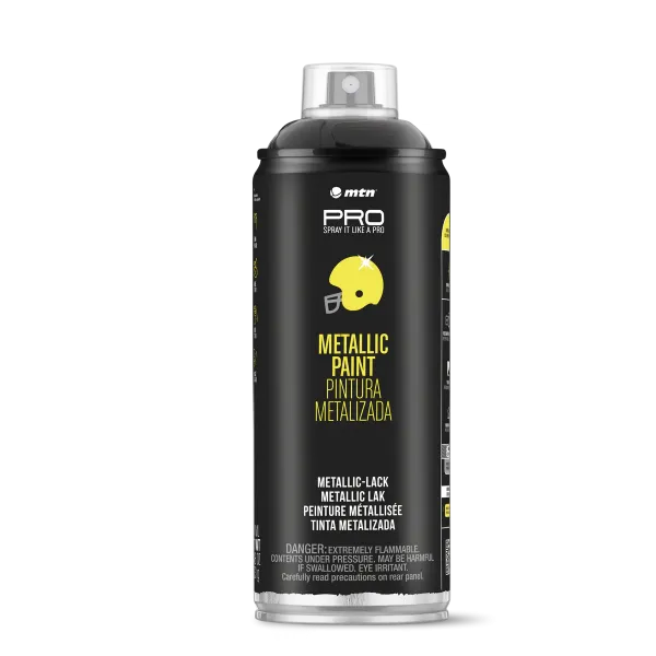 MTN WEPRO Metallic spuitlak - zwart - 400 ml