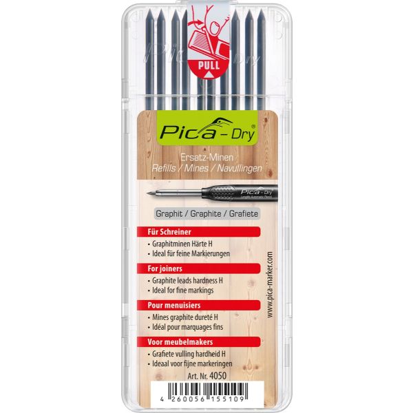 Pica 4050 Navulling markeerpotlood 3030 - grafiet - 10 stuks