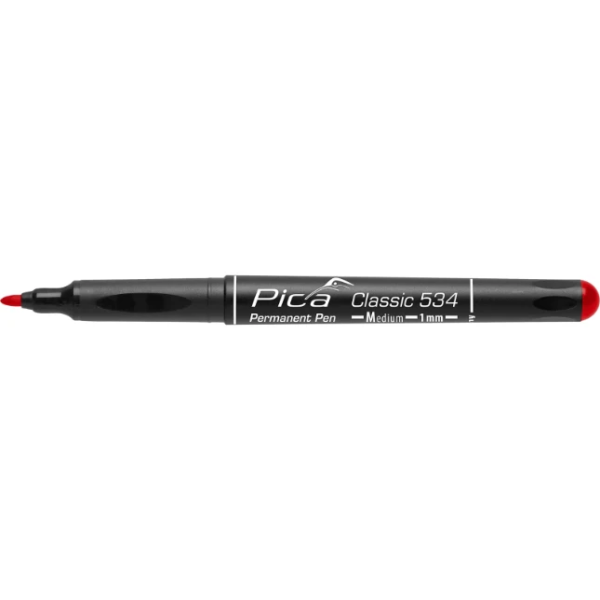 Pica 534/40 Classic permanent pen - 1,0 mm - rond - rood