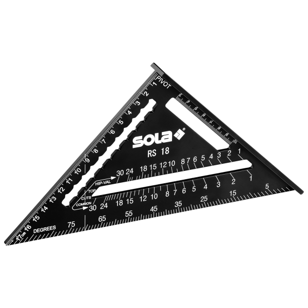 Sola RS 18 meetdriehoek / winkelhaak - metrisch - 180 mm - 56160101