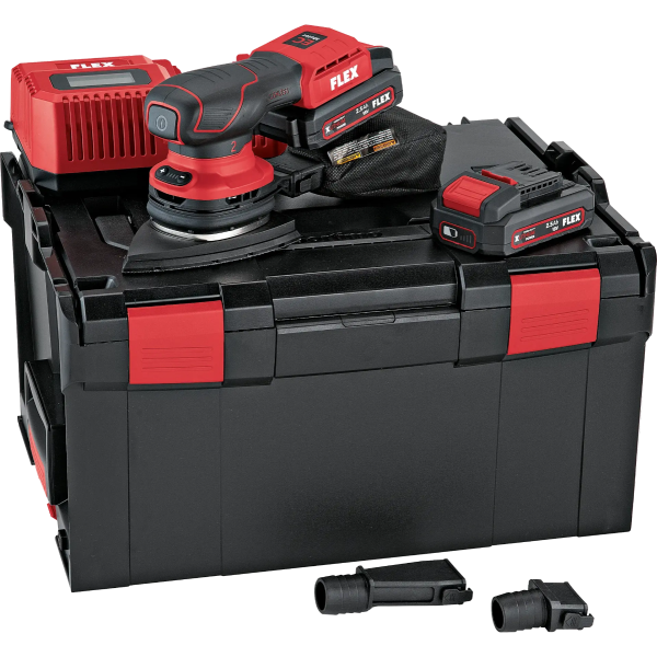 Flex ODE 2-100 18-EC/2.5 Set Accu Deltaschuurmachine met toerentalregeling - 2x 18V, 2.5 Ah - L-BOXX&reg; - 532089