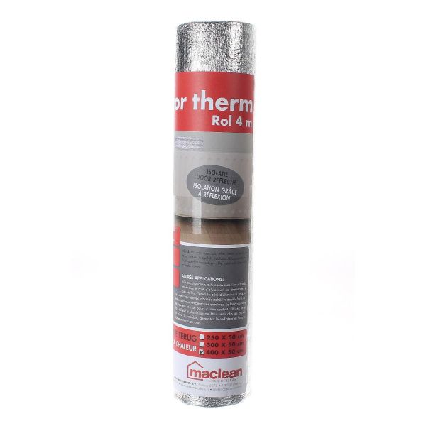 Mac Lean Radiator Therm Radiatorfolie rol - 50 cm x 4 meter - zilver - 0414125
