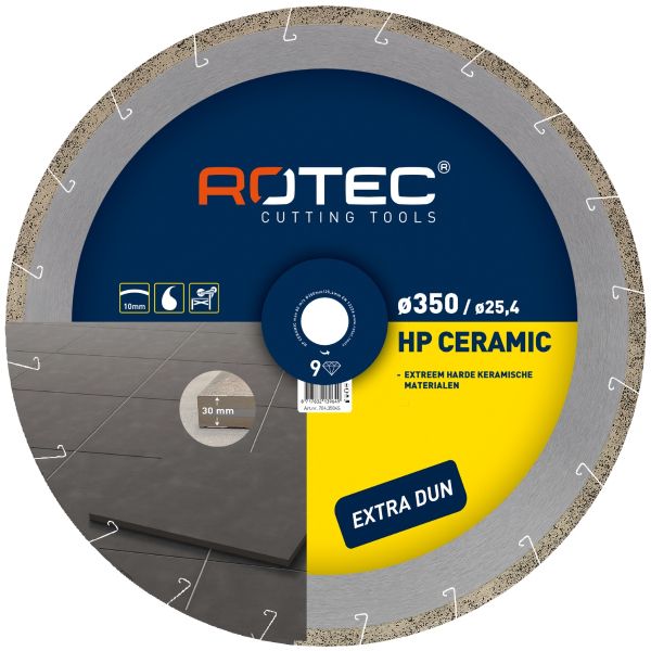 Rotec HP CERAMIC Diamantzaagblad t.b.v. tegels