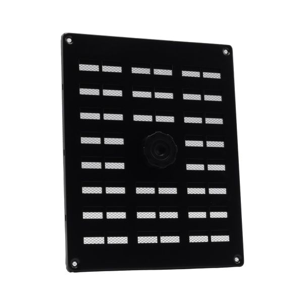 Nedco Schuifrooster - 250x200 mm - aluminium zwart - 635.004.01
