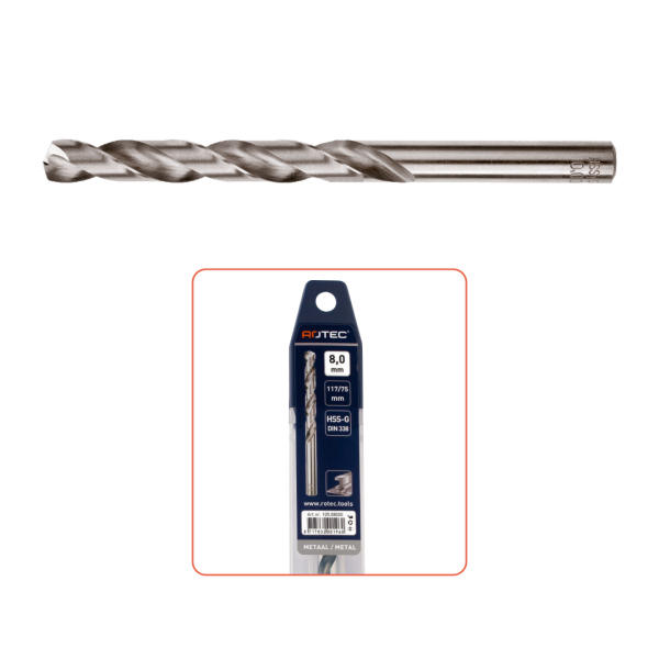 Hevu Tools 105 HSS-G Metaalboor / spiraalboor silver-line - in etui