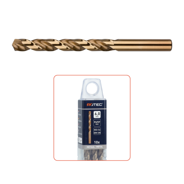 Hevu Tools 111 HSS-Co Metaalboor / spiraalboor silver-line - in box 