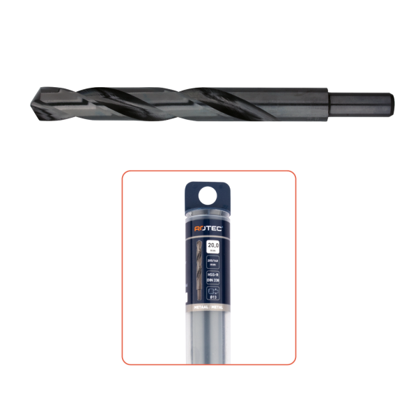 Rotec 120 HSS-R Metaalboor / spiraalboor Ø13 mm afgedraaid schacht - silver-line