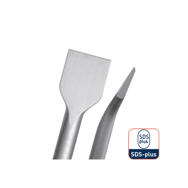 Hevu Tools Spadebeitel gebogen - SDS-plus - 40 - 60 mm