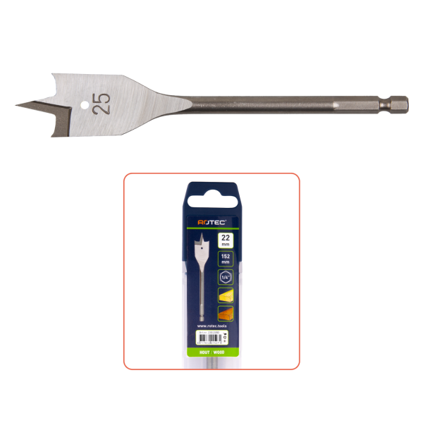 Rotec 230 Speedboor - 1/4 bit aansluiting - 152 mm