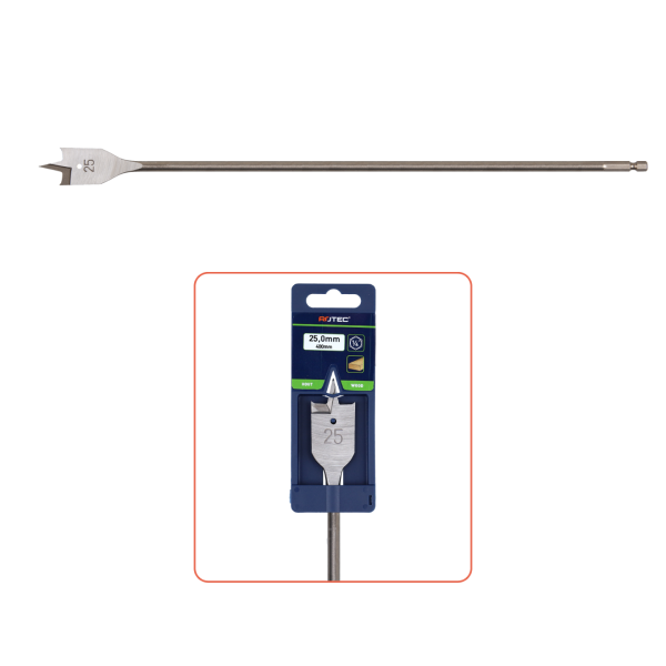 Rotec 231 Speedboor lang - 1/4 bit aansluiting - 400 mm
