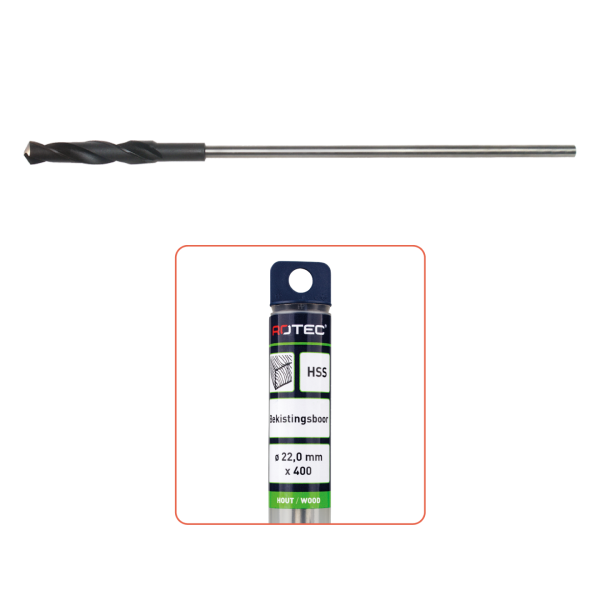 Rotec 232 HSS bekistingsboor - 400 mm